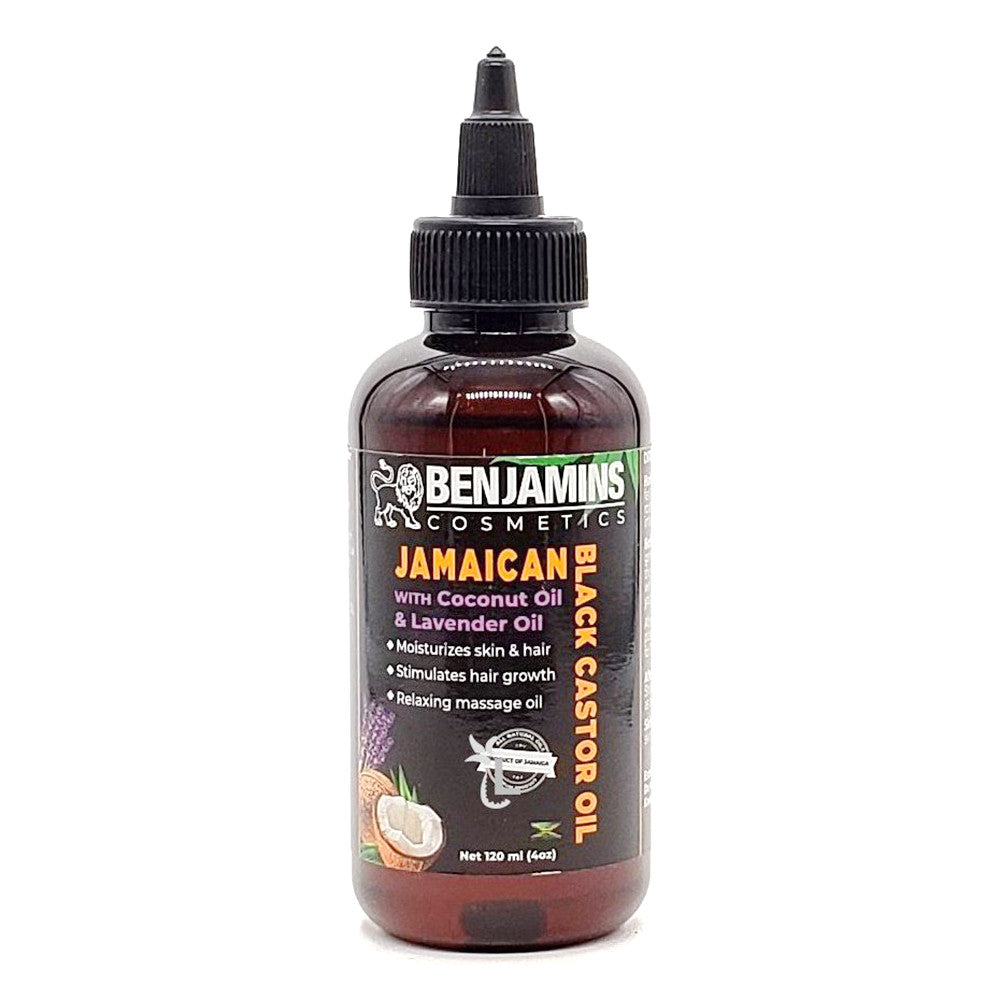 Benjamins Jamaican Black Castor Oil with Coconut and Lavender Oil, 4 Oz